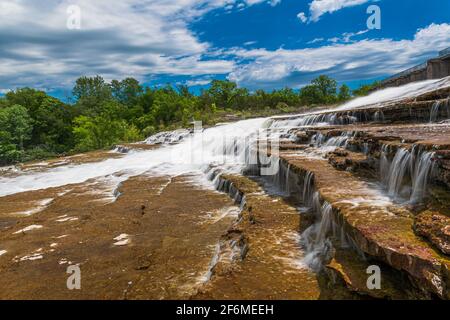 Healey Falls Havelock Ontario Canada en été Banque D'Images