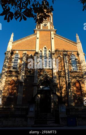 RUSE, BULGARIE - 2 NOVEMBRE 2020 : Saint-Paul de l'Église catholique de la ville de Ruse, Bulgarie Banque D'Images