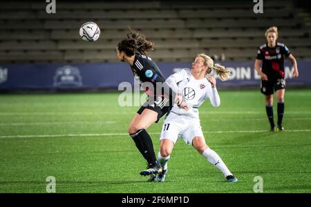 Malmö, Suède. 1er avril 2021. Mimmi Larson (11) du FC Rosengard vu dans la deuxième partie de la finale de la Ligue des champions de l'UEFA à Malmö Idrottsplats à Malmö, en Suède. (Crédit photo : Gonzales photo/Alamy Live News Banque D'Images