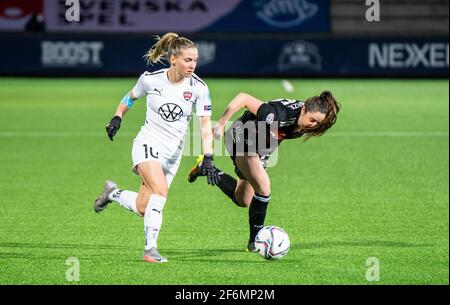 Malmö, Suède. 1er avril 2021. Jelena Cankovic (17) du FC Rosengard vu dans la deuxième partie de la finale de la Ligue des champions de l'UEFA à Malmö Idrottsplats à Malmö, en Suède. (Crédit photo : Gonzales photo/Alamy Live News Banque D'Images