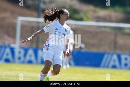 Coruna, Espagne. 27 mars, 2021.Marta Cardona joueuse féminine du Real Madrid pendant la Ligue Iberdrola Banque D'Images