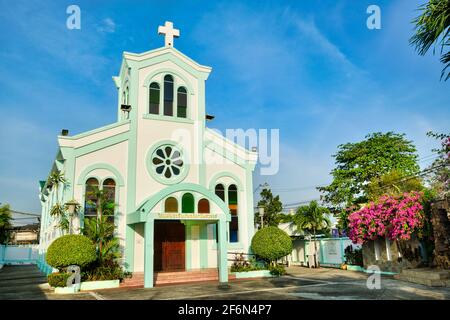 L'Assomption Église catholique dans Soi Talingchan, la ville de Phuket, en Thaïlande, à la minorité catholique sur l'île Banque D'Images