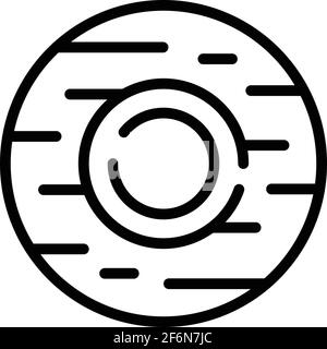 Icône de la plaque-repas. Icône vectorielle de la plaque à lunch pour la conception de sites Web isolée sur fond blanc Illustration de Vecteur