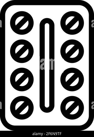 Icône de vitamine Oméga. Outline omega vitamine vecteur icône pour la conception de Web isolé sur fond blanc Illustration de Vecteur