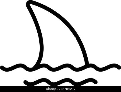 Icône baleine sous-marine. Icône vectorielle de baleine sous-marine pour la conception de sites Web isolée sur fond blanc Illustration de Vecteur