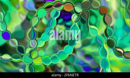 Arrière-plan abstrait vert fluo avec texture à bulles. Banque D'Images