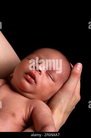 petit bébé ayant une bonne nuit de sommeil photos de stock Banque D'Images