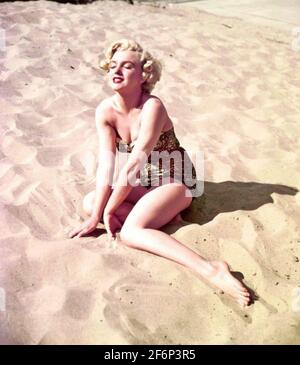 MARILYN MONROE (1926-1962) actrice américaine vers 1952 Banque D'Images