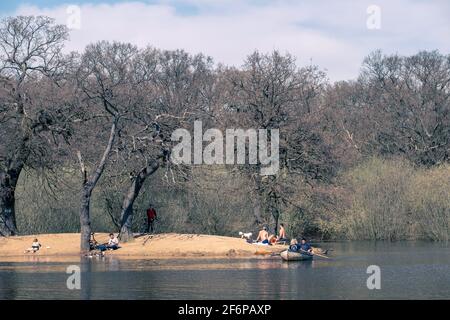 Hollow Pond, Londres, Royaume-Uni Banque D'Images