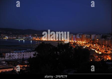 Le port de l'aube, Tanger, Maroc, Afrique du Nord, Afrique Banque D'Images