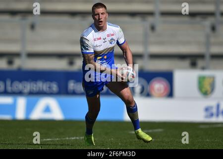 Alex Mellor (11) de Leeds Rhinos en action pendant le match à St Helens, Royaume-Uni, le 4/2/2021. (Photo de Richard long/News Images/Sipa USA) Banque D'Images