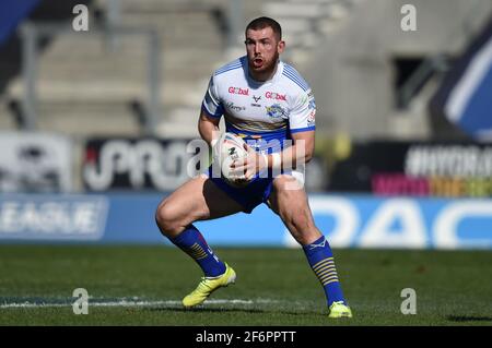 Cameron Smith (17) de Leeds Rhinos en action pendant le match à St Helens, Royaume-Uni le 4/2/2021. (Photo de Richard long/News Images/Sipa USA) Banque D'Images