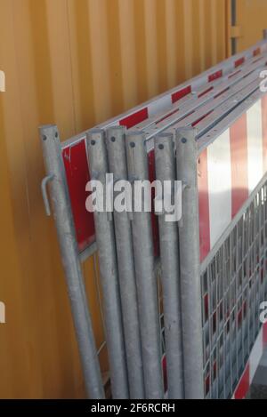 Barrière de chantier Banque D'Images