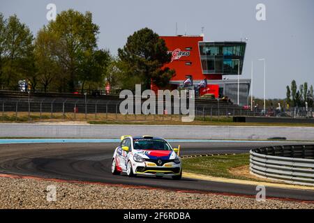 36 CARVALHIDO Enzo (FRA), SPORT AUTO RACING, Renault Clio Cup IV, action lors du 1er tour du Championnat de France FFSA Tourisme 2021, du 3 au 5 avril 2021 sur le circuit Paul Armagnac, à Nogaro, France, France - photo Florent Gooden / DPPI Banque D'Images