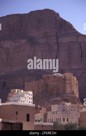 Wadi Dawán, gouvernorat d'Hadhramaut, Yémen Banque D'Images