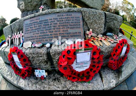 Blyskawica, Mémorial de la guerre de Gromm, Northwood Park, Cowes, isle of Wight, Angleterre, Royaume-Uni, Banque D'Images