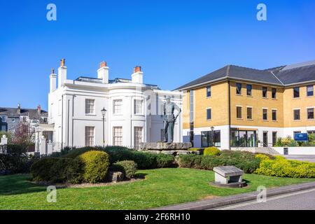 Statue de Mountbatten à Grosvenor Square, Bedford place, Southampton, Angleterre, Royaume-Uni Banque D'Images