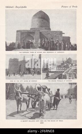 Photos d'époque en noir et blanc de Perse. Banque D'Images