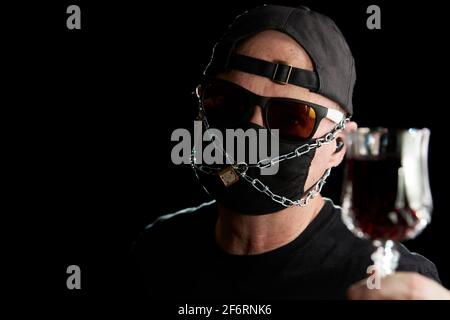 Covid 19 détruire les entreprises du restaurant Banque D'Images