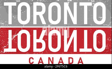 Toronto typographie design vector, pour t-shirt, affiche et autres utilisations Illustration de Vecteur