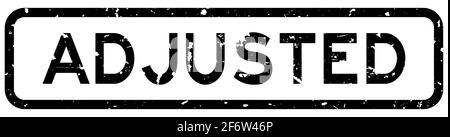 Grafez le mot noir ajusté carré joint en caoutchouc tampon sur blanc arrière-plan Illustration de Vecteur
