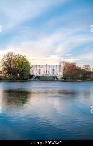 Cleveland Museum of art sur le lagon de la Wade Banque D'Images