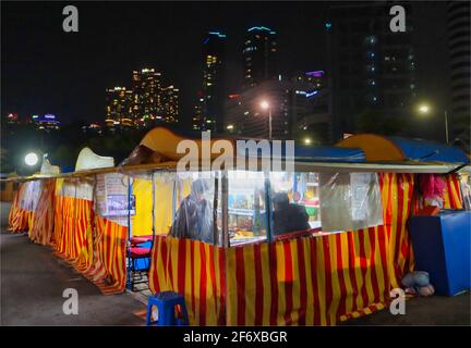 Festival de la lumière à haeundae, Busan, Corée du Sud, Asie. Banque D'Images