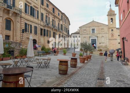 Recanati, Italie - 22 septembre 2020 : musée de l'écrivain Giacomo Leopardi à Recanati on Marche en Italie Banque D'Images