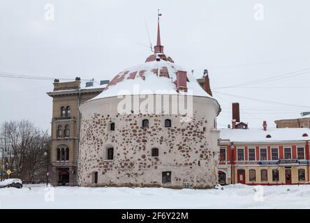 Tour ronde à Vyborg, Oblast de Leningrad, Russie. Banque D'Images