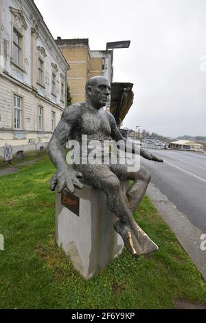 Monument de Pablo Picasso à Osijek, Croatie Banque D'Images