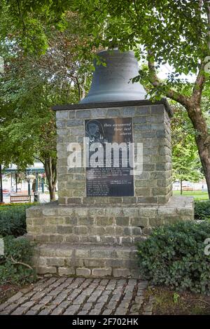 Monument aux pompiers ou monument de la dernière alarme de la place du roi À Saint John Nouveau-Brunswick Canada Banque D'Images