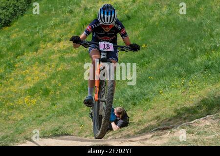 Vérone, Italie. 03ème avril 2021. (18) Ronja Eibl - (DEU) pendant Verona MTB International XCO - Elite Woman Category, MTB - Mountain Bike à Verona, Italie, avril 03 2021 crédit: Independent photo Agency/Alay Live News Banque D'Images