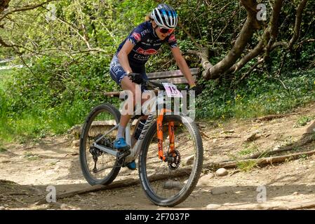 Vérone, Italie. 03ème avril 2021. (18) Ronja Eibl - (DEU) pendant Verona MTB International XCO - Elite Woman Category, MTB - Mountain Bike à Verona, Italie, avril 03 2021 crédit: Independent photo Agency/Alay Live News Banque D'Images