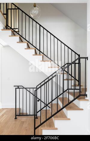 Intérieur résidentiel - escalier Banque D'Images