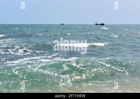 Sanya, province de Hainan, Chine. Pittoresque île de Wuzhizhou Banque D'Images