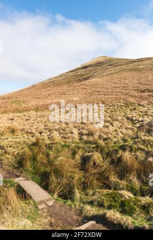 Vue sur Pule Hill près de Marsden dans le Yorkshire pennine collines Banque D'Images