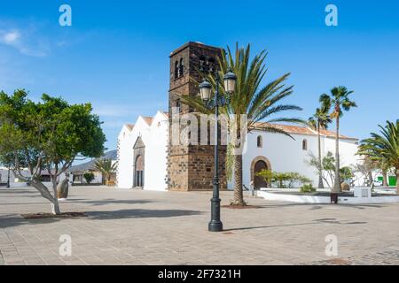 Église notre-Dame de Candelaria, la Oliva, Fuerteventura, îles Canaries, Espagne Banque D'Images