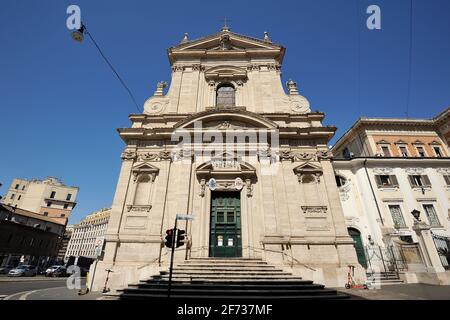 Italie, Rome, église Santa Maria della Vittoria Banque D'Images