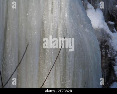 Rideaux en glace Banque D'Images