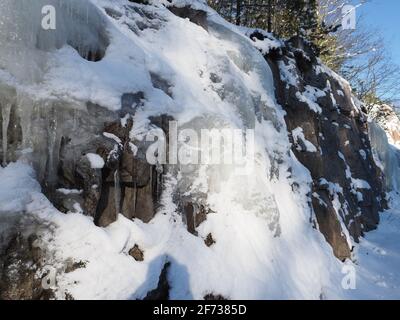 Rideaux en glace Banque D'Images