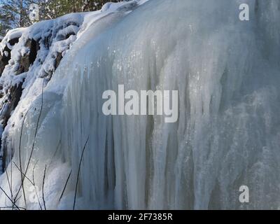 Rideaux en glace Banque D'Images