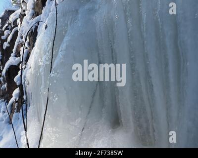 Rideaux en glace Banque D'Images