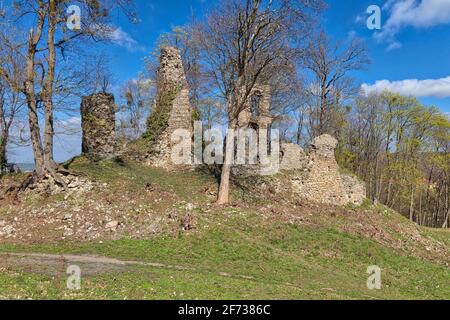 Burgruine Stecklenburg BEI Stecklenberg im Harz Banque D'Images