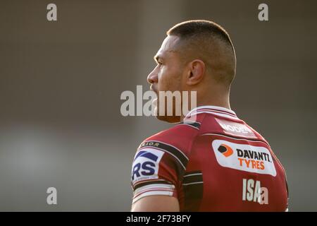 Wigan Warriors vs Wakefield Trinity Warriors Willie ISA Banque D'Images