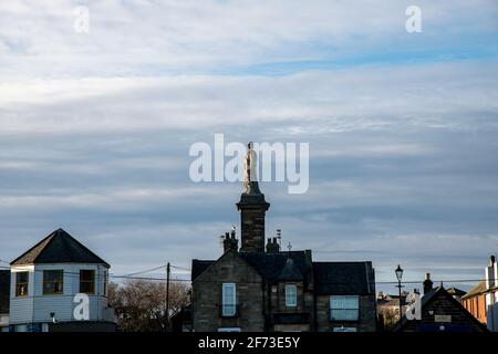 Monument de l'amiral Lord Collingwood à Tynemouth, Royaume-Uni, Angleterre, Royaume-Uni Banque D'Images