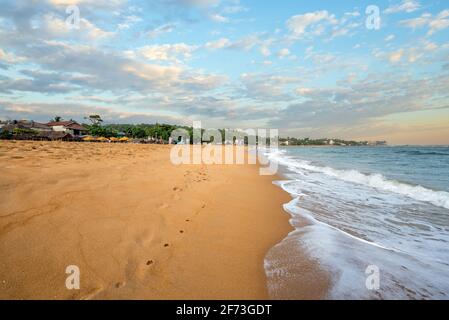 The tropical beach in Unawatuna, Sri Lanka Stock Photo