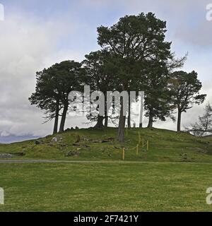 Lieu de tournage de Craigh na Dun de la série télévisée Outlander. Situé près de Kinloch Rannoch, Scottish Highlands. Banque D'Images