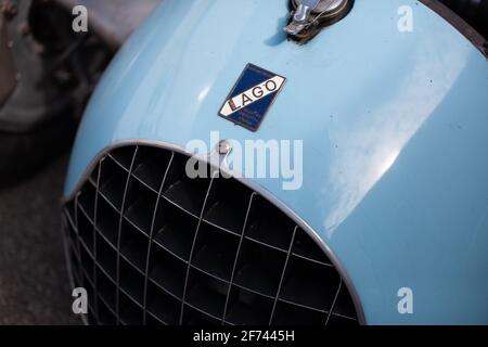 Pierre Levegh Talbot Lago T26C au circuit de Mont-Tremblant, propriété de Lawrence Stroll, Québec, Canada Banque D'Images