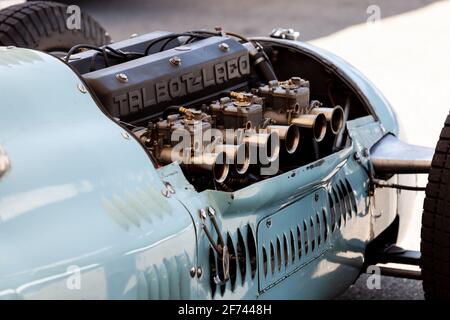 Pierre Levegh Talbot Lago T26C au circuit de Mont-Tremblant, propriété de Lawrence Stroll, Québec, Canada Banque D'Images