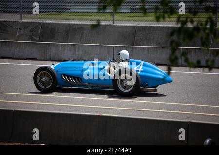 Pierre Levegh Talbot Lago T26C au circuit de Mont-Tremblant, propriété de Lawrence Stroll, Québec, Canada Banque D'Images